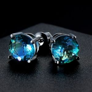 Aquamarine silver studs 💙